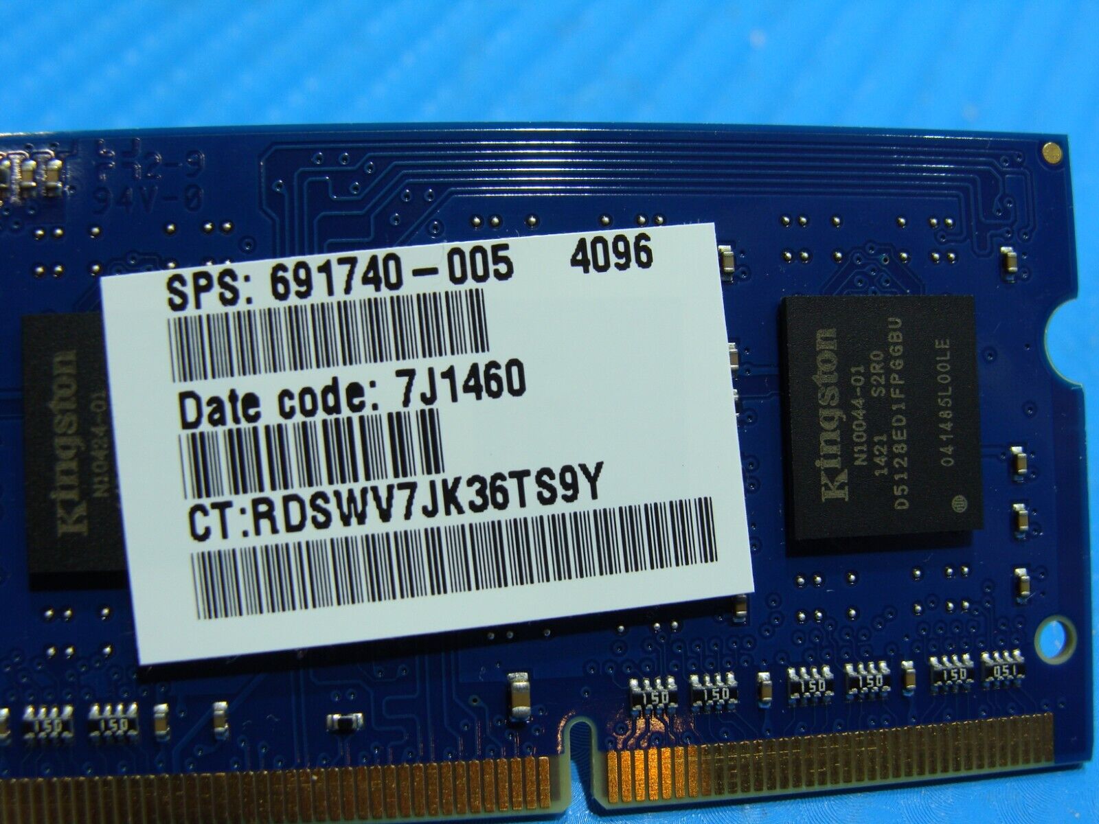 HP 15-r015dx Kingston 4GB 1Rx8 PC3L-12800S Memory RAM SO-DIMM 9995417-E25.A00G