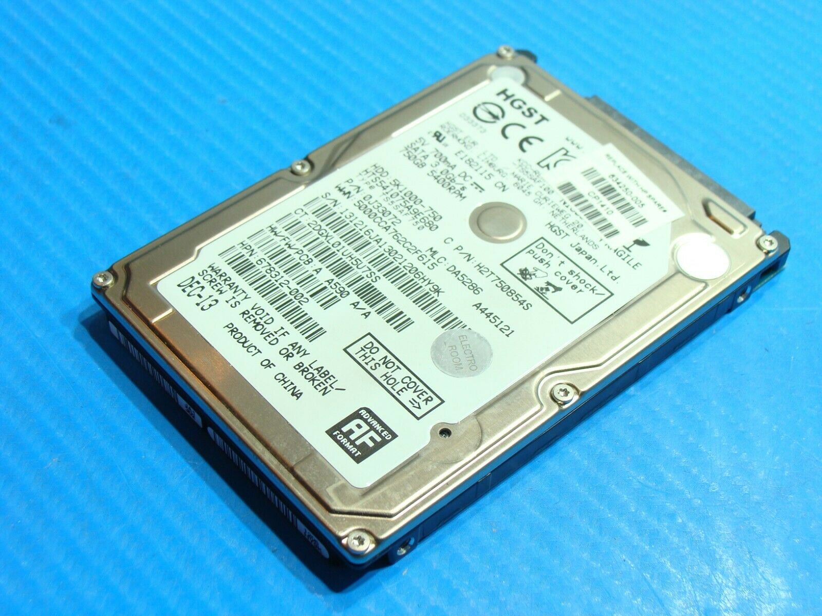 HP 15-d035dx HGST 750GB SATA 2.5