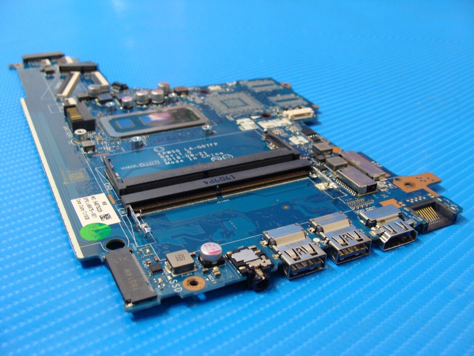 HP 15.6” 250 G7 OEM Laptop Intel i5-8265U 1.6GHz Motherboard L49975-601 LA-G07FP