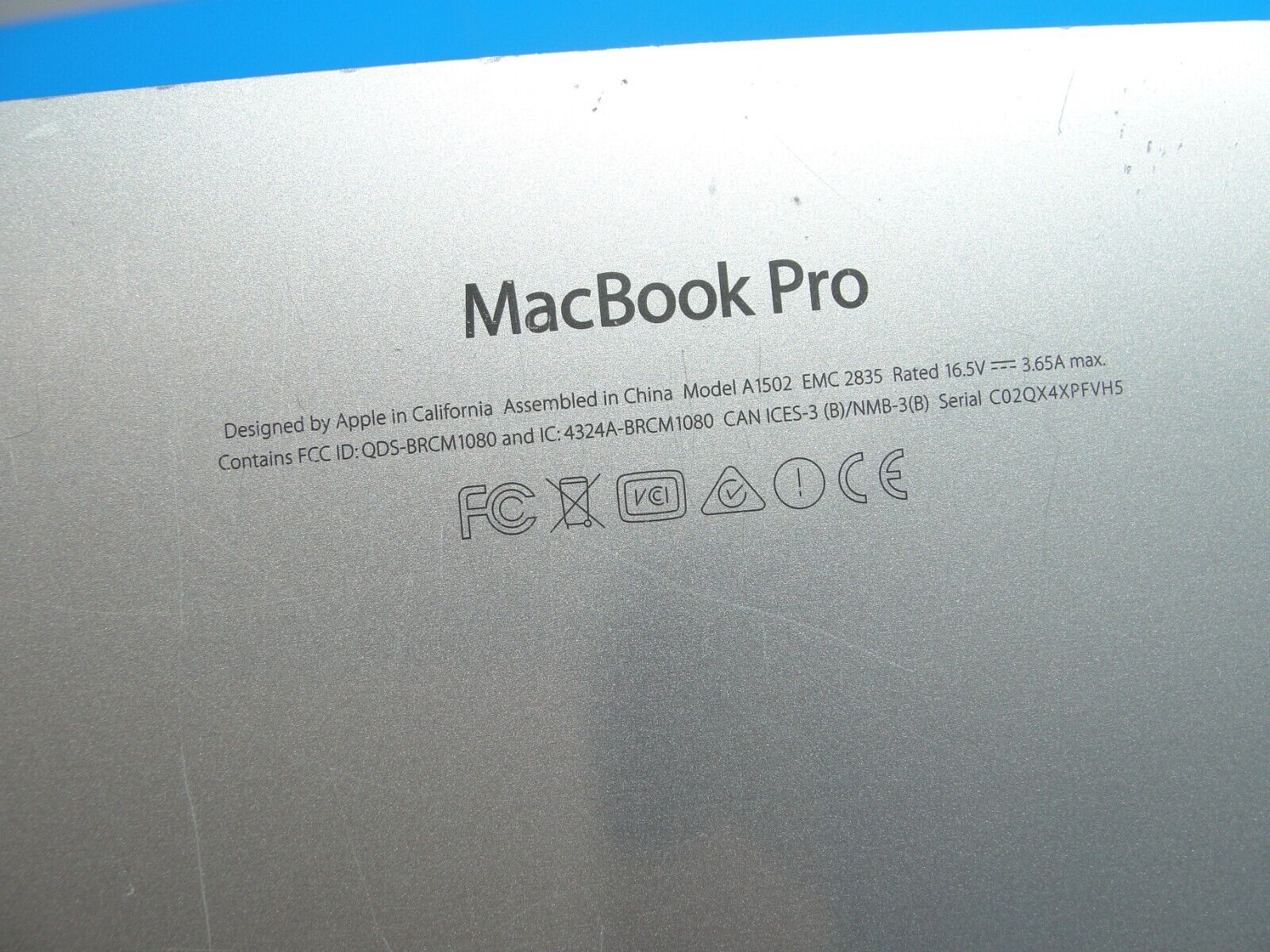 MacBook Pro A1502 MF839LL/A Early 2015 13