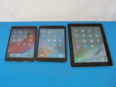 Lot of 3 Grade "A" Apple iPad Mini 1 Mini 2 iPad 4th Gen Good Working