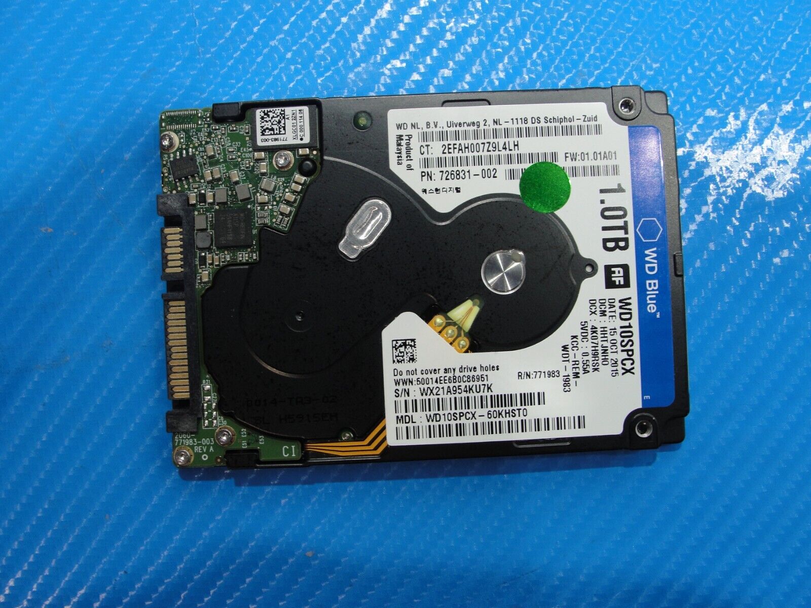 HP m6-w105dx WD Blue 1TB SATA 2.5