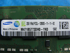 Toshiba A75D So-Dimm Samsung 2GB Memory pc3l-12800s-11-11-B2 m471b5773dh0-yk0 - Laptop Parts - Buy Authentic Computer Parts - Top Seller Ebay