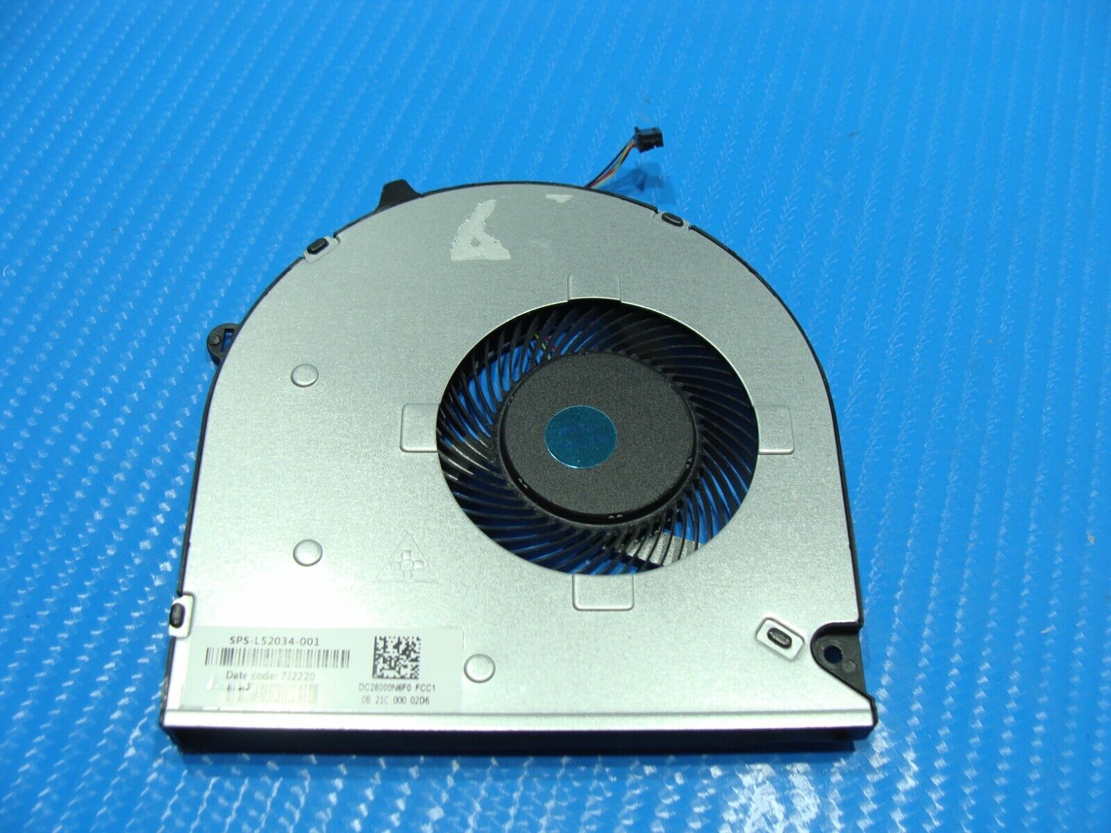 HP 15.6” 15-gw0123od Genuine Laptop CPU Cooling Fan L52034-001 DC28000N6F0