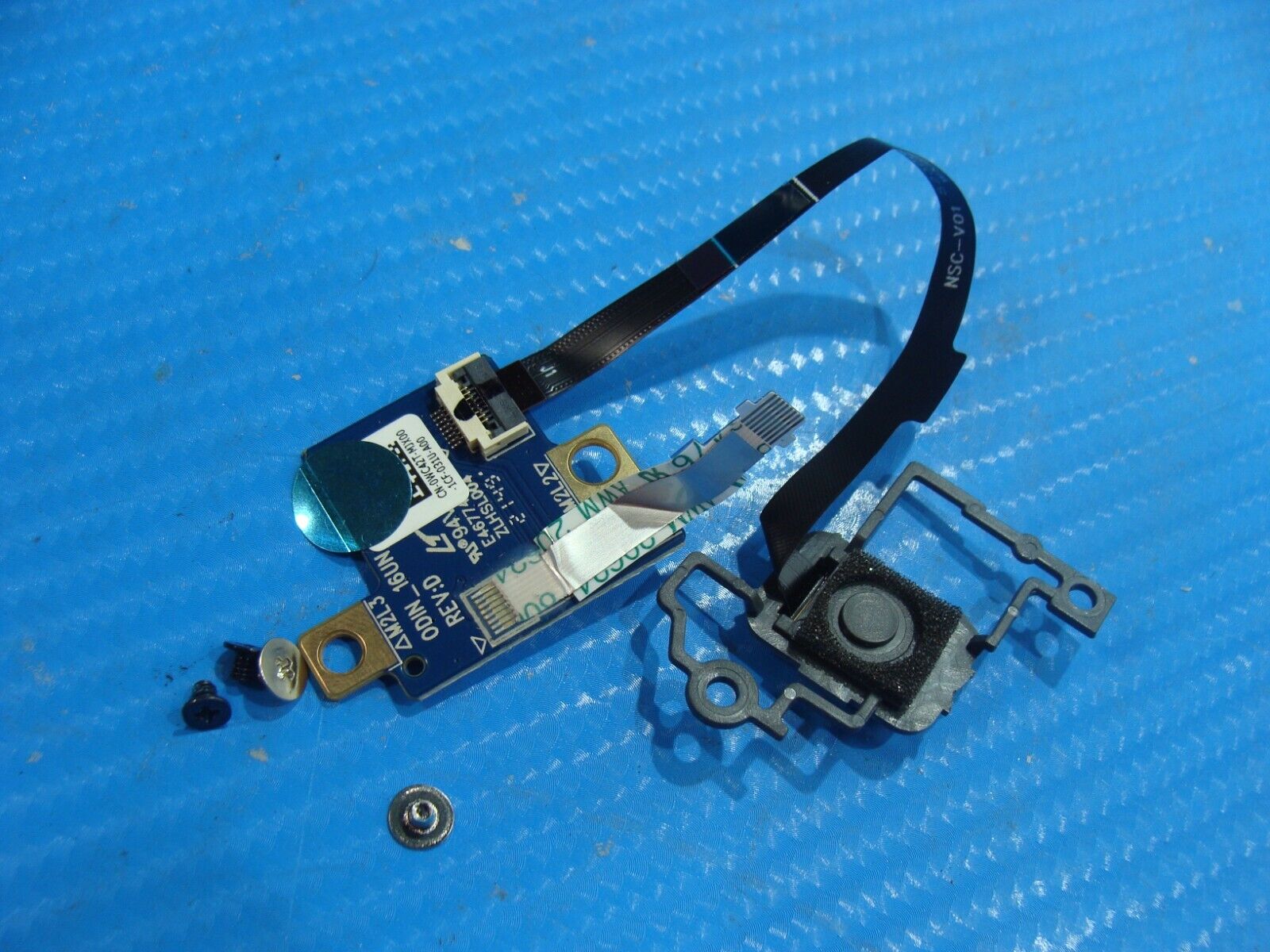 Dell Inspiron 16 7620 2-in-1 Fingerprint Power Button Board w/Cable Screws WC42T