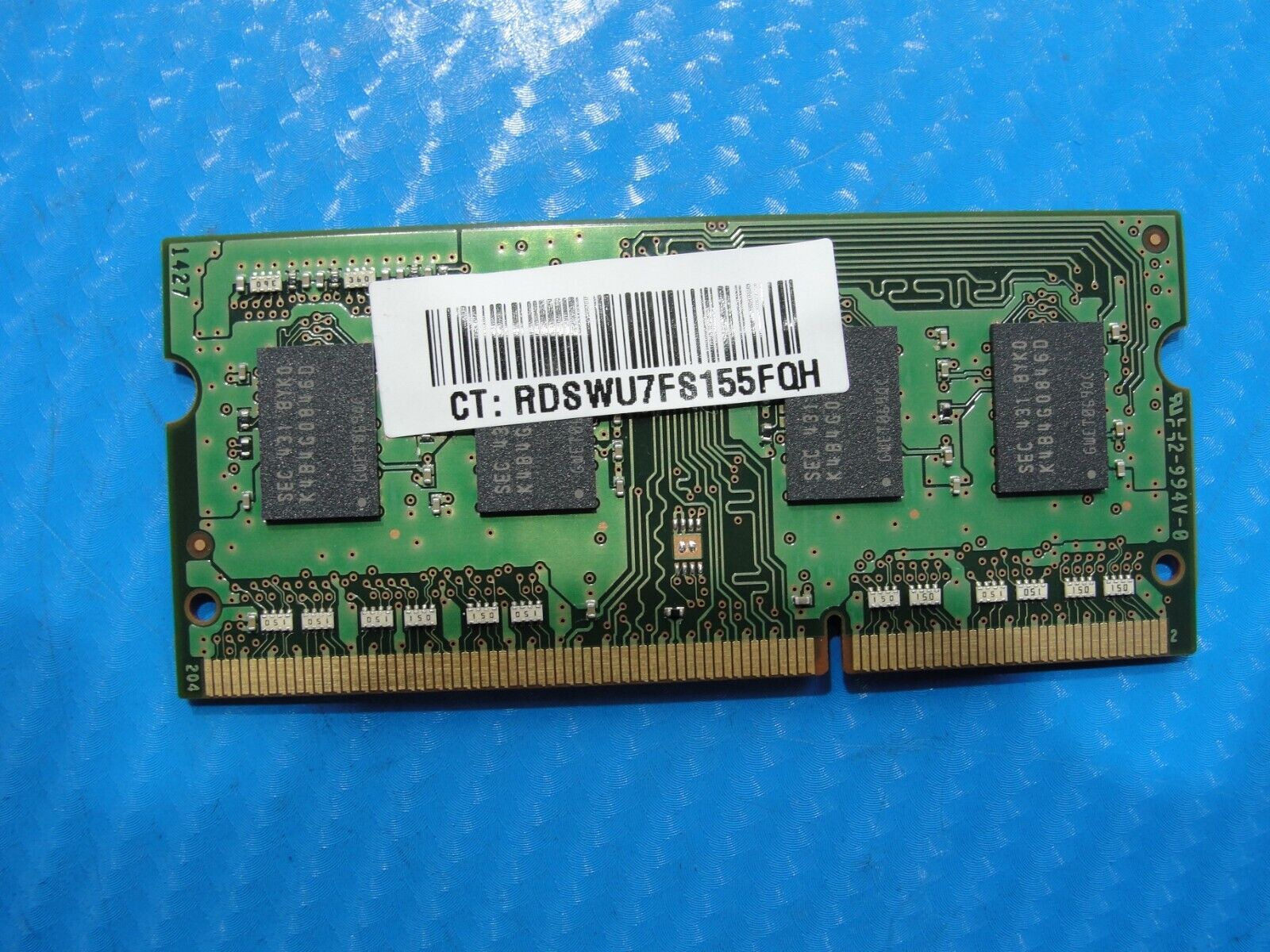 HP 15-f010wm So-Dimm Samsung 4GB 1Rx8 Memory Ram PC3L-12800S M471B5173DB0-YK0