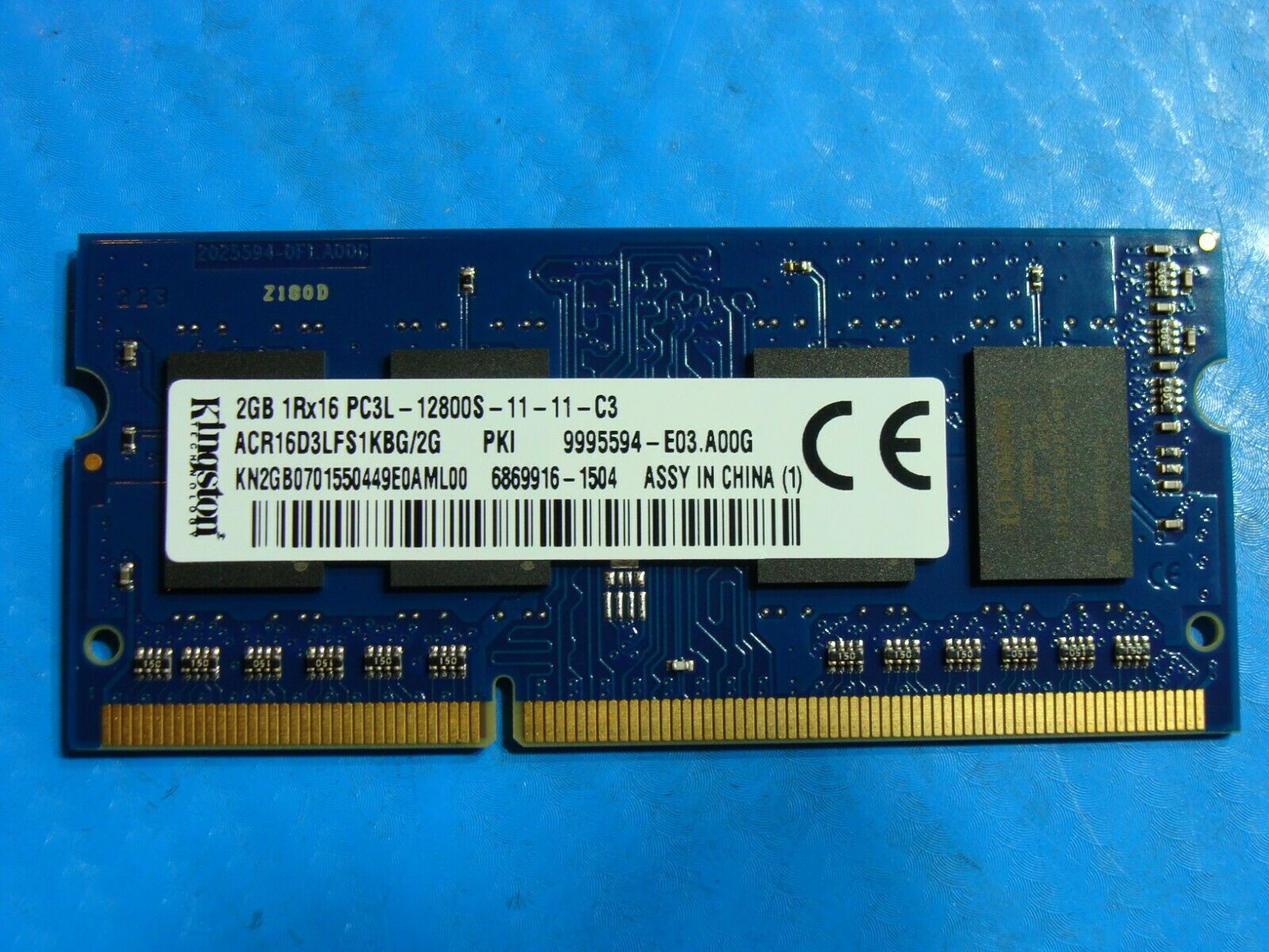 Acer R3-131T-C28S Kingston 2GB PC3L-12800S SO-DIMM Memory RAM ACR16D3LFS1KBG/2G 