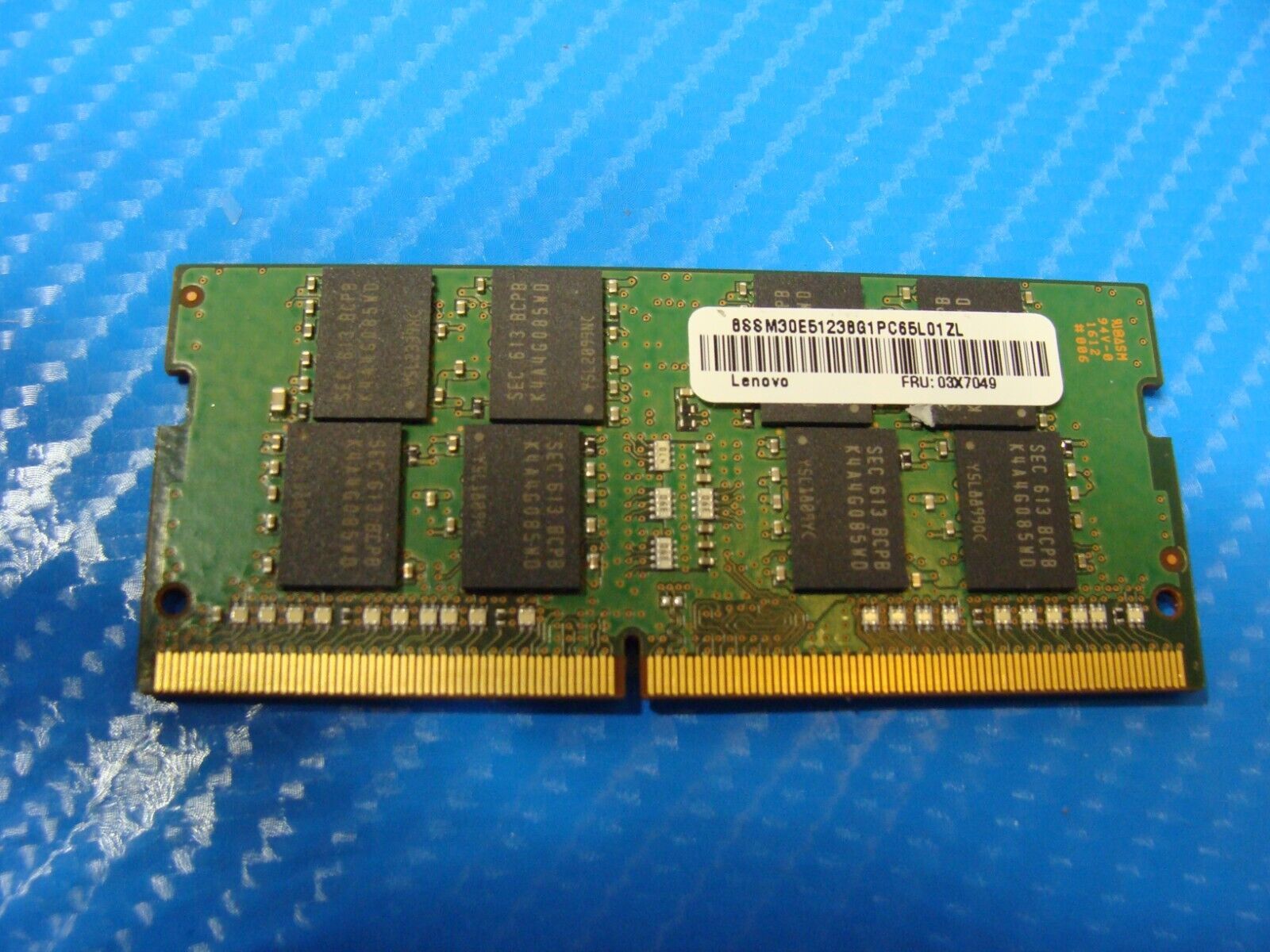 Lenovo X260 Samsung 8GB 2Rx8 PC4-2133P Memory RAM SO-DIMM M471A1G43DB0-CPB