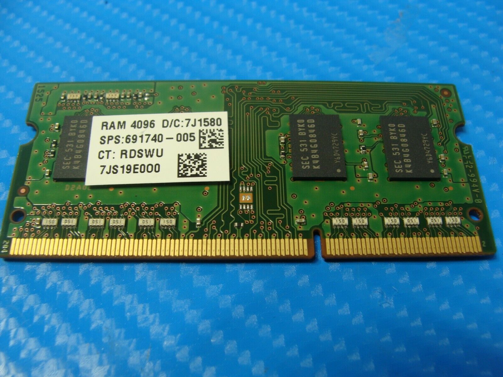 HP 15-ac121dx 6GB (4GB Samsung 2GB ADATA) SO-DIMM Memory RAM M471B5173DB0-YK0 Samsung/ADATA