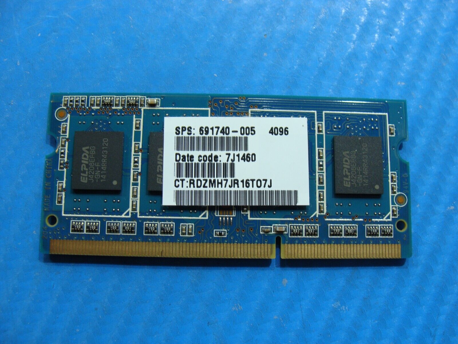 HP 15-g071nr Ramaxel 4GB PC3-12800S SO-DIMM Memory Ram RMT3170EB68F9W-1600