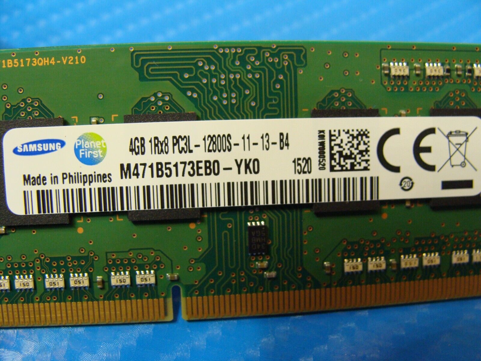 Lenovo T450s Samsung 4GB PC3L-12800S Memory RAM SO-DIMM M471B5173EB0-YK0