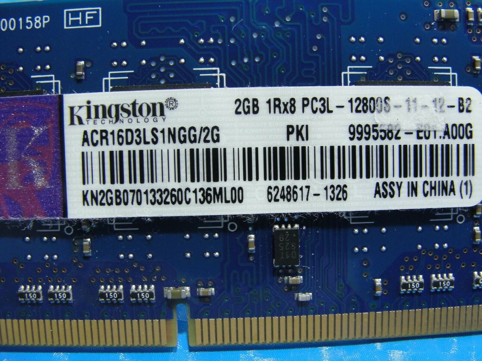 Acer M5-583P-6637 Kingston 2GB PC3L-12800S SO-DIMM Memory RAM ACR16D3LS1NGG/2G Kingston