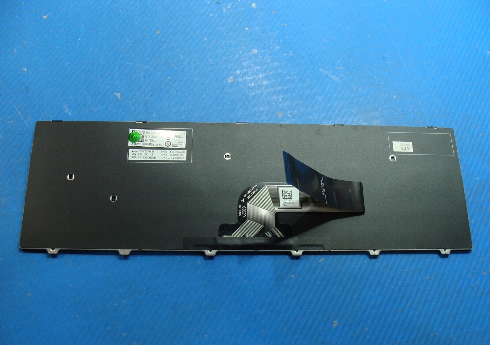 Dell Latitude 15.6 3570 Genuine Laptop US Keyboard KPP2C 490.00H07.0S01