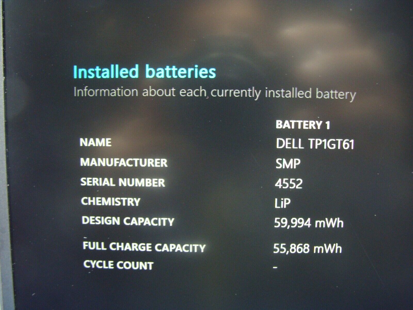 Grade A+ Excel Battery Dell XPS 13 9360 Laptop Intel i5-7300U 2.6GHZ 256GB 8GB