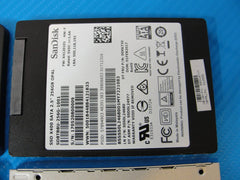 Lot of 4 2.5" Laptop Internal SSD Solid State Drive (3x 240GB 1x 256GB) /MIX