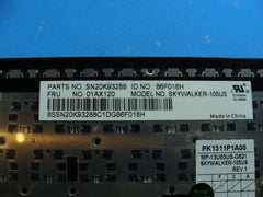 Lenovo ThinkPad E570 15.6" Genuine Laptop US Keyboard 01AX120 SN20K93288