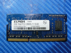 MacBook Pro A1278 Elpida 2GB Memory PC3-12800S-11-10-B2 EBJ20UF8BDU0-GN-F Elpida