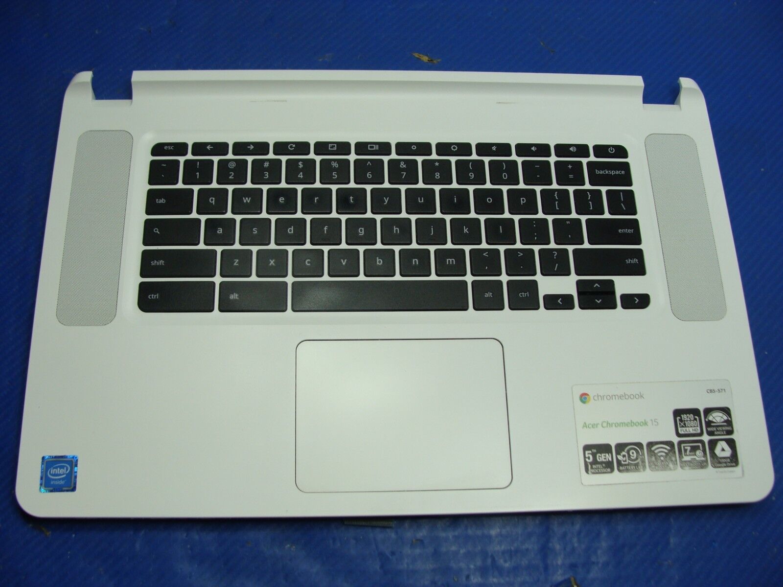 Acer Chromebook 15.6 CB5-571-C1DZ OEM Laptop Palmrest w/Keyboard EAZRF003010