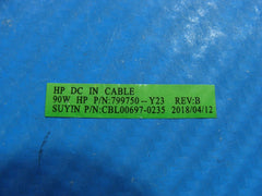 HP 15-cs0061cl 15.6" DC In Power Jack w/Cable 799750-Y23