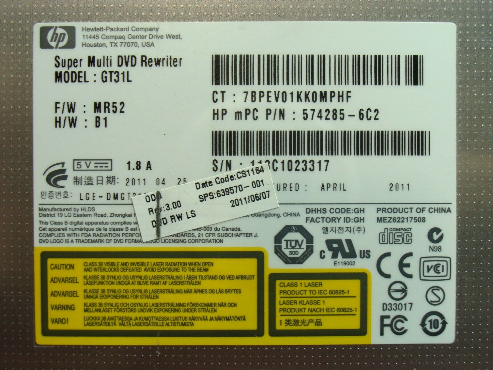 HP Pavilion g6-1b79dx 15.6