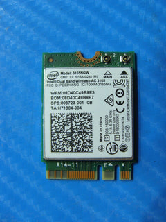 MSI Leopard Pro 15.6" GP62 6QF Genuine Wireless WiFi Card 3165NGW 806723-001