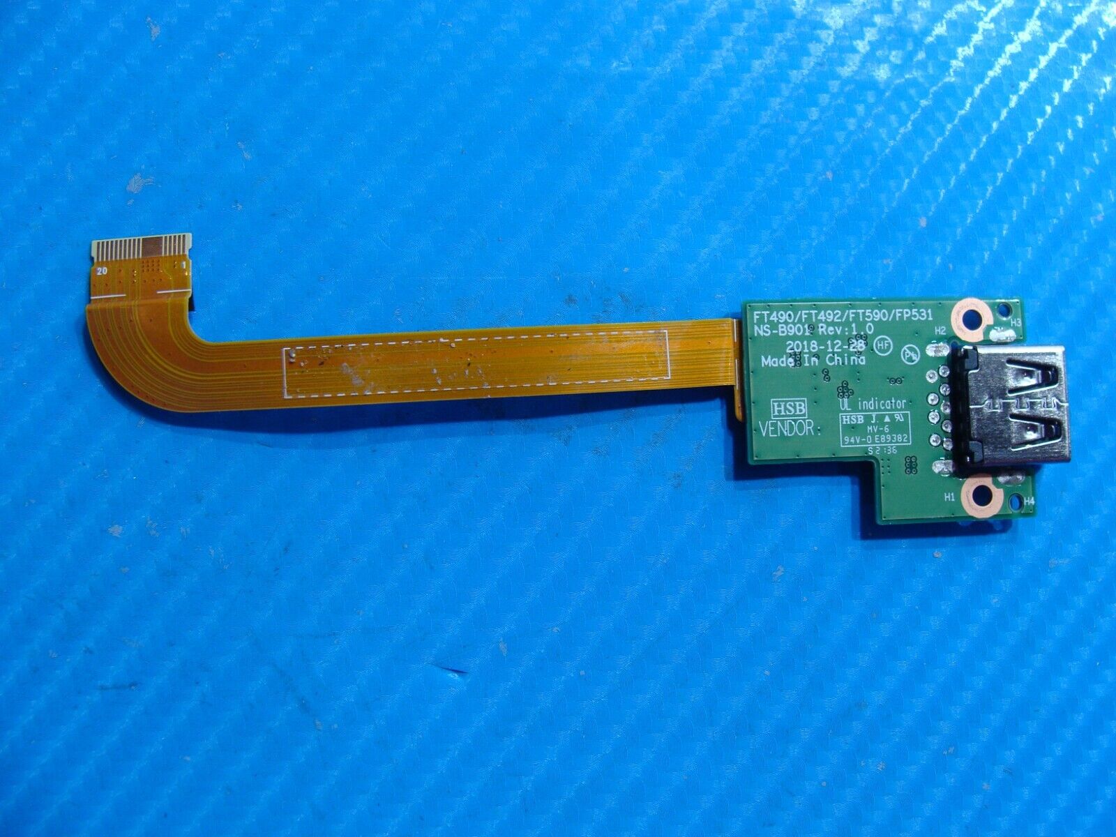 Lenovo ThinkPad 14” T14 OEM Laptop USB Port Board w/Cable NS-B901 DA30000LG20