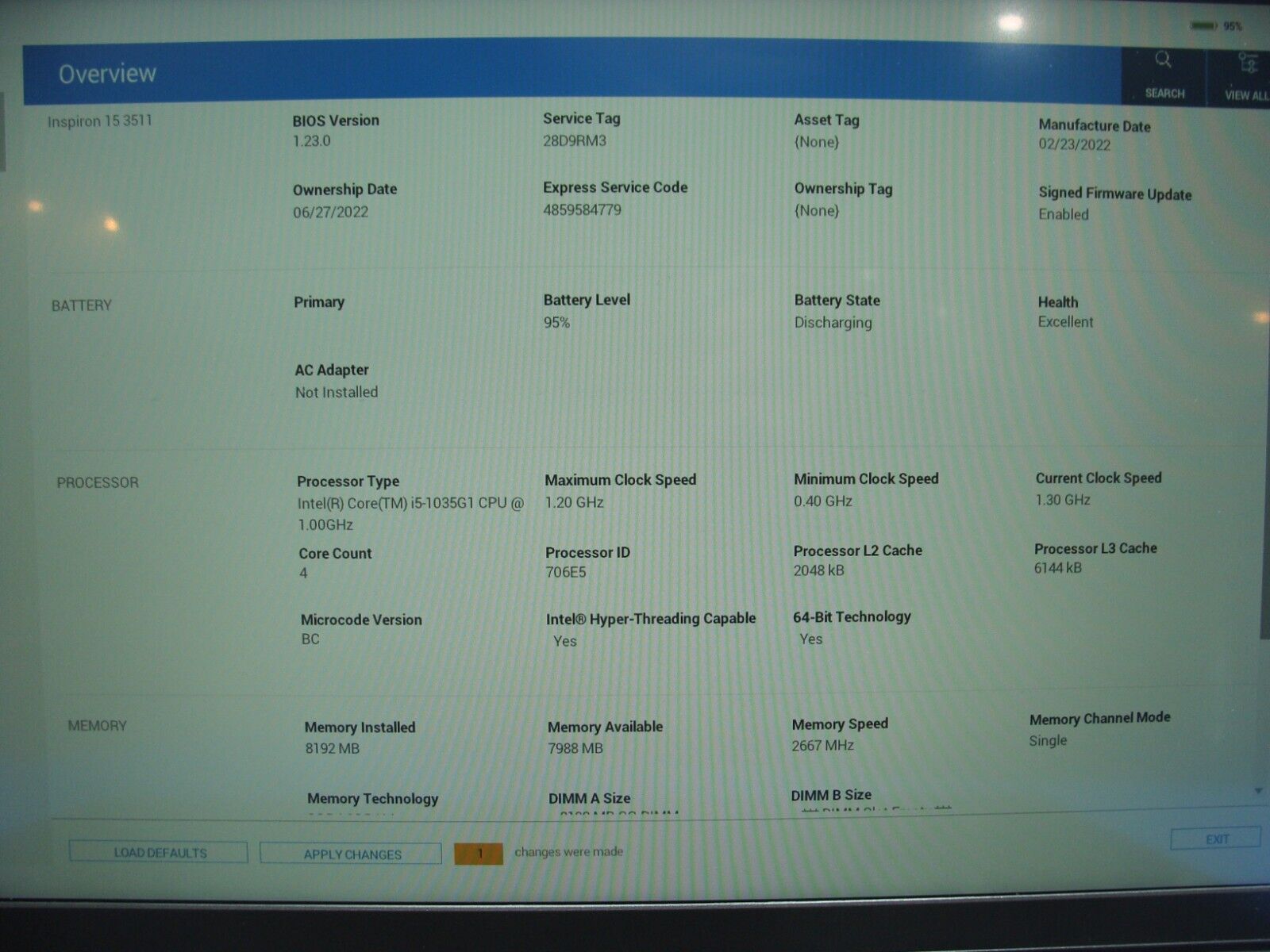 Excel Battery Touch 15.6