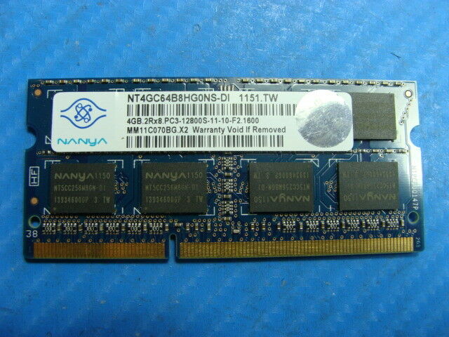 Dell M17x R3 Nanya 4GB 2Rx8 PC3-12800S SO-DIMM Memory RAM NT4GC64B8HG0NS-DI #2 - Laptop Parts - Buy Authentic Computer Parts - Top Seller Ebay