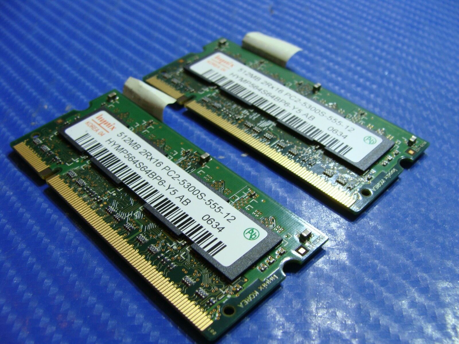 Hynix 1Gb (2x512Mb) 2Rx16 PC2-5300S Genuine Memory RAM HYMP564S64BP6-Y5 ER* - Laptop Parts - Buy Authentic Computer Parts - Top Seller Ebay