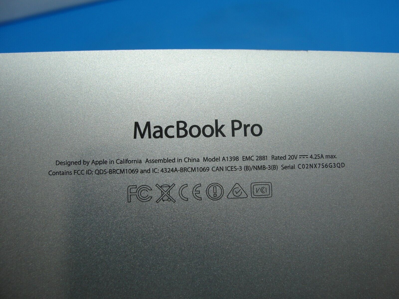 MacBook Pro A1398 2014 15