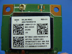 HP Stream 11.6" 11-d011wm Genuine Wireless WIFI Card RTL8723BE 752601-001 GLP* HP