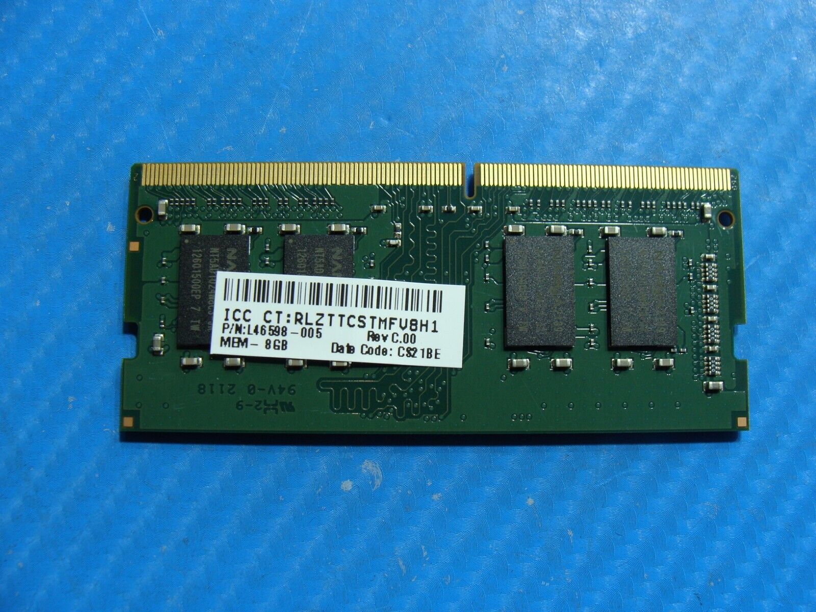 HP 17-by4013dx So-Dimm Nanya 8Gb 1Rx8 Memory PC4-3200AA NT8GA64D88CX3S-JR