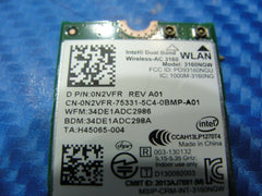 Dell Inspiron 15 5558 15.6" Genuine Laptop WiFi Wireless Card 3160NGW N2VFR #3 Dell