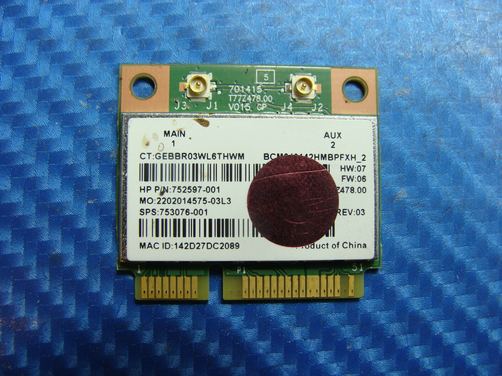 HP Envy 15-k006tx 15.6 Genuine Laptop Wireless WiFi Card BCM943142HM - Laptop Parts - Buy Authentic Computer Parts - Top Seller Ebay