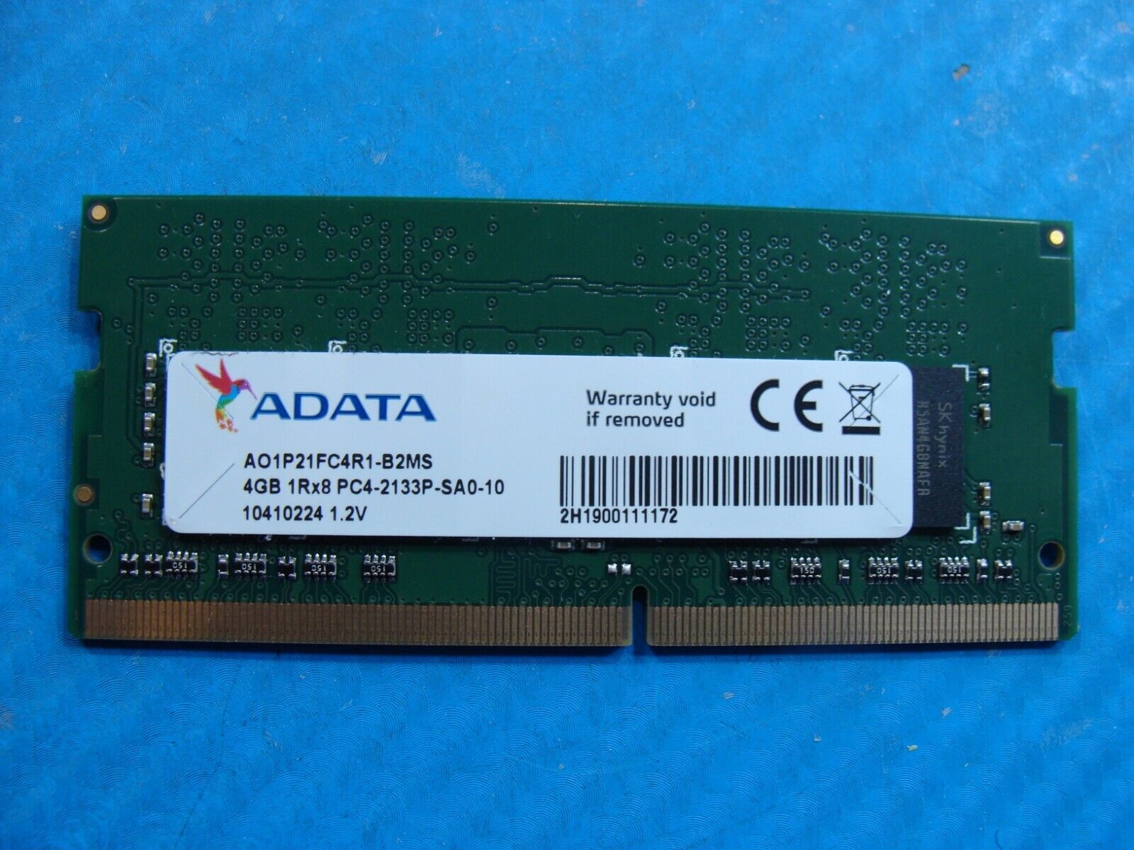 Acer A515-51-3509 So-Dimm ADATA 4GB 1Rx8 Memory RAM PC4-2133P AO1P21FC4R1-B2MS