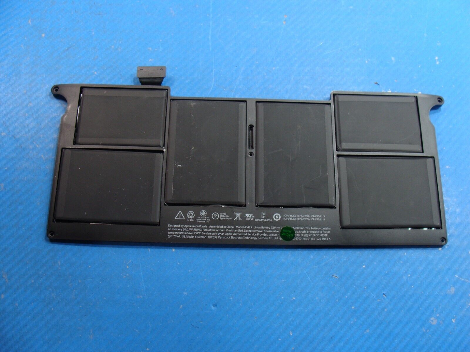 MacBook Air A1465 2014 MD711LL MD712LL Battery 7.6V 38.75Whr 5100mAh 661-7467