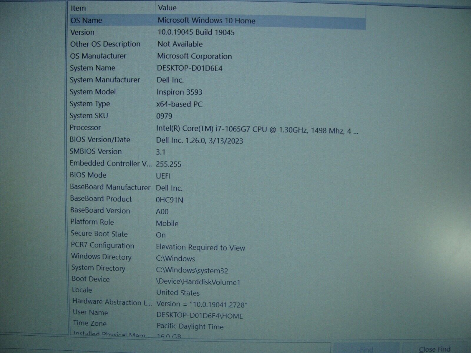 Dell Inspiron 3593 15.6