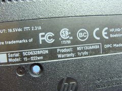 HP 15.6 15-f222wm Genuine Bottom Case w/Cover Door Speakers EAU96002010
