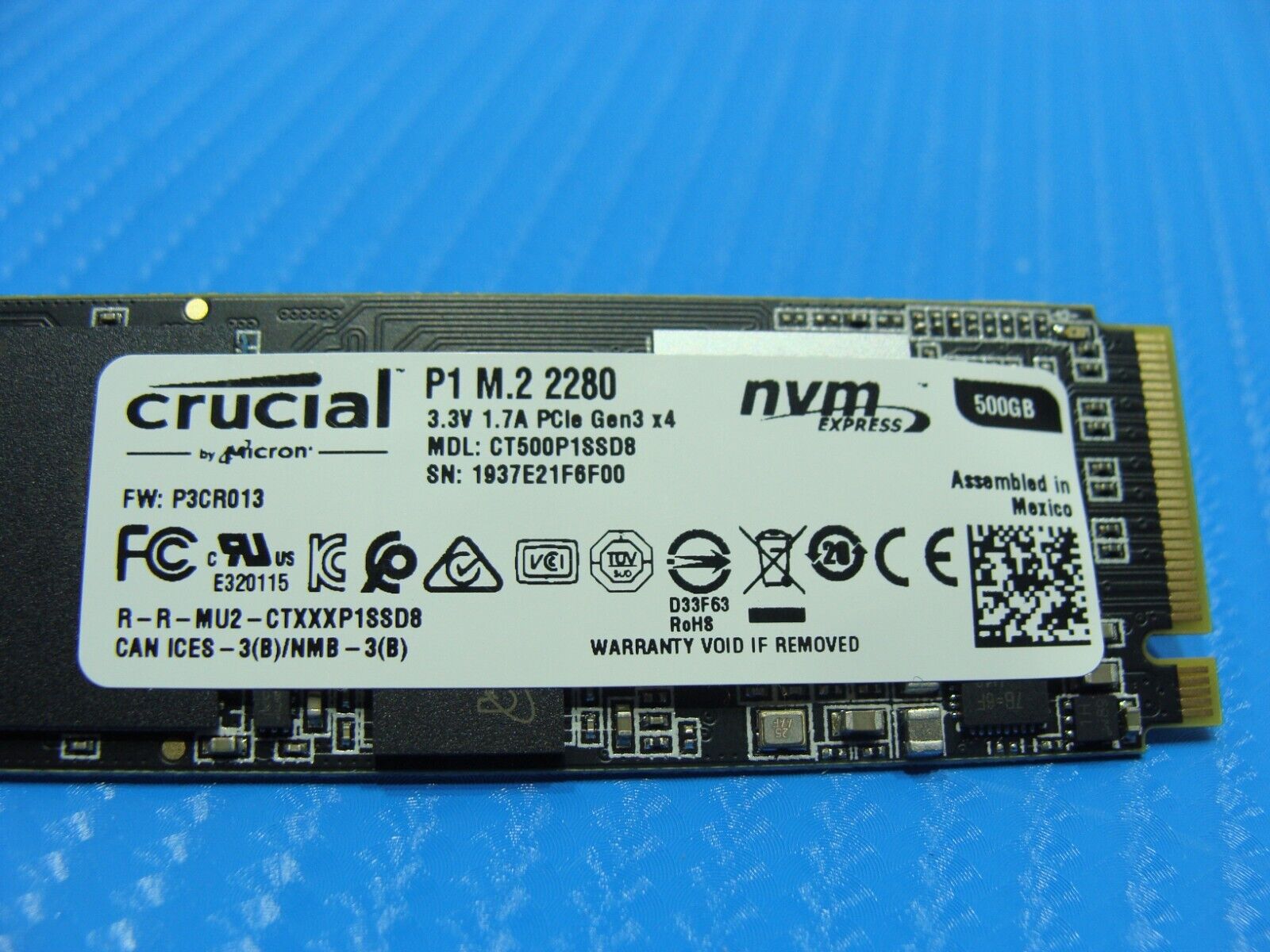 Crucial ct500p1ssd8 fashion