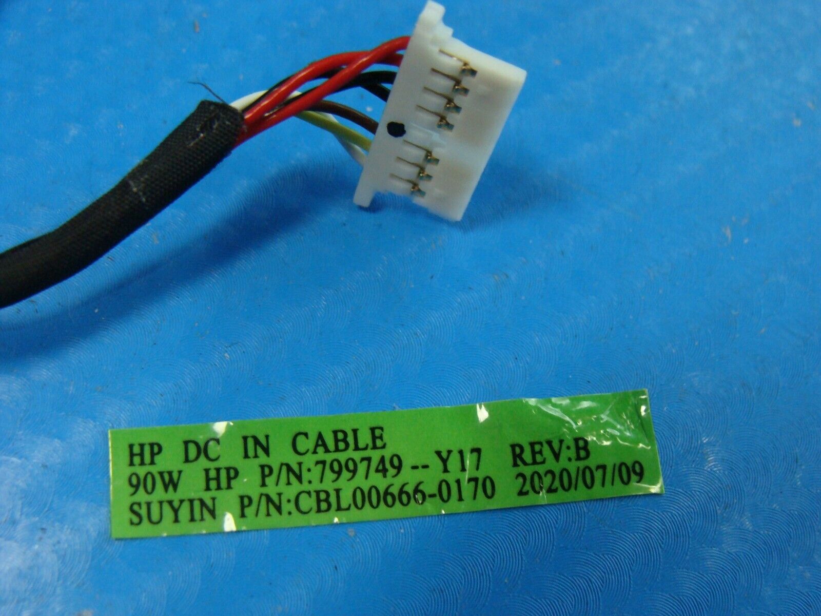 HP 15.6” 15-dy1044nr Genuine Laptop DC IN Power Jack w/Cable 799749-Y17