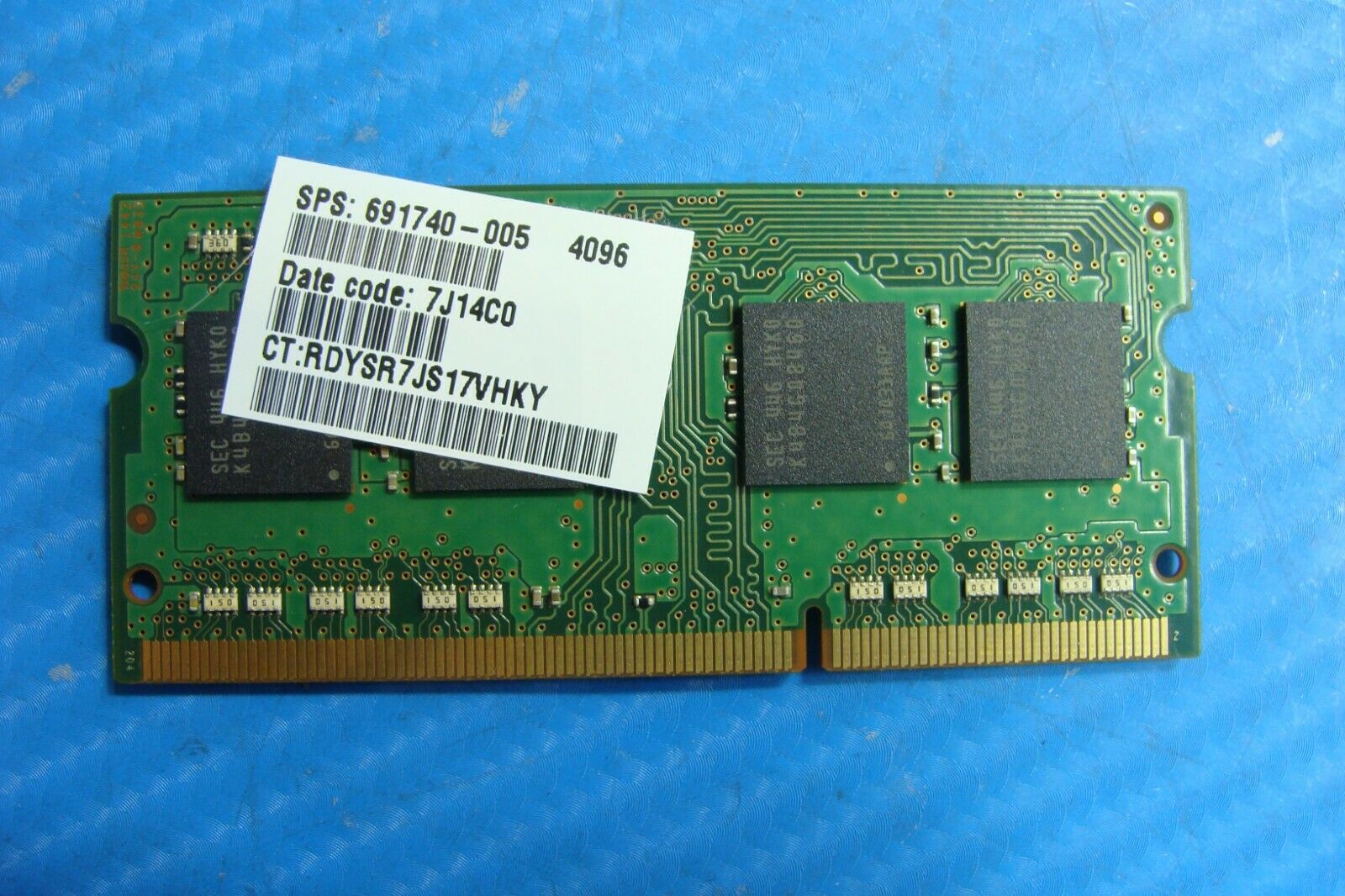 HP 15-r263dx Samsung 4Gb Memory Ram So-Dimm pc3-12800s m471b5173qh0-yk0 