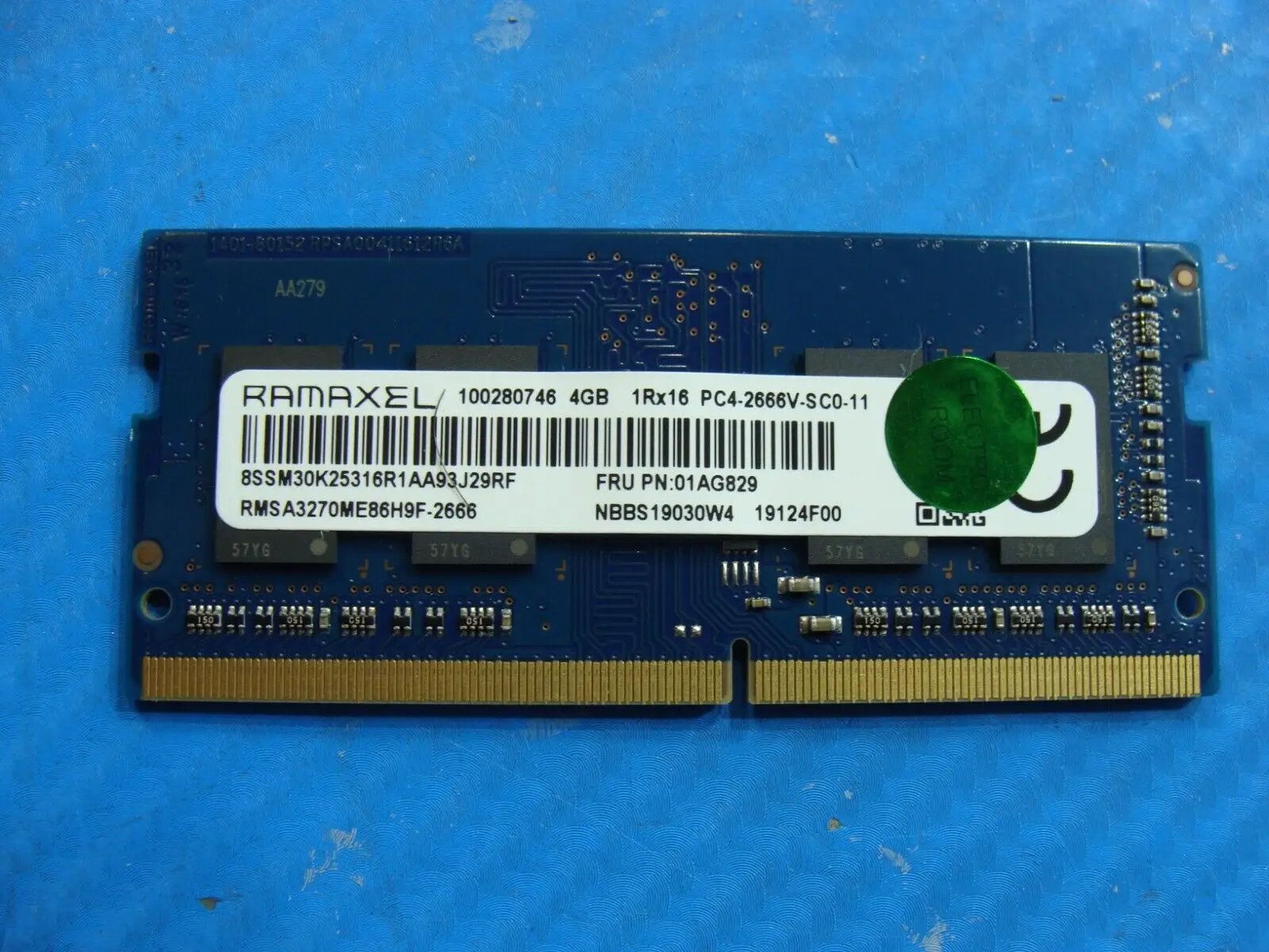 Lenovo Flex 14IWL Ramaxel 4GB PC4-2666V Memory RAM SO-DIMM RMSA3270ME86H9F-2666