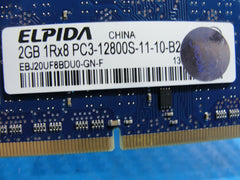 MacBook Pro A1278 Elpida 2GB PC3-12800S Memory RAM SODIMM EBJ20UF8BDU0-GN-F - Laptop Parts - Buy Authentic Computer Parts - Top Seller Ebay