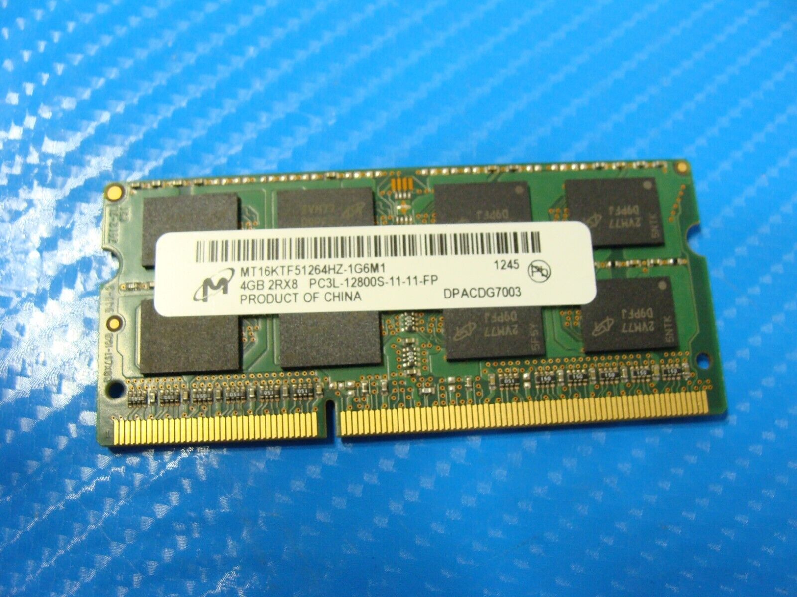 HP 4730s So-Dimm Micron 4Gb 2Rx8 Memory PC3L-12800S MT16KTF51264HZ-1G6M1