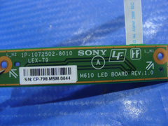 Sony Vaio 17.1" PCG-8Z2L  Media Button LED Board w/Cable 1P-1072501-8010 GLP* Sony