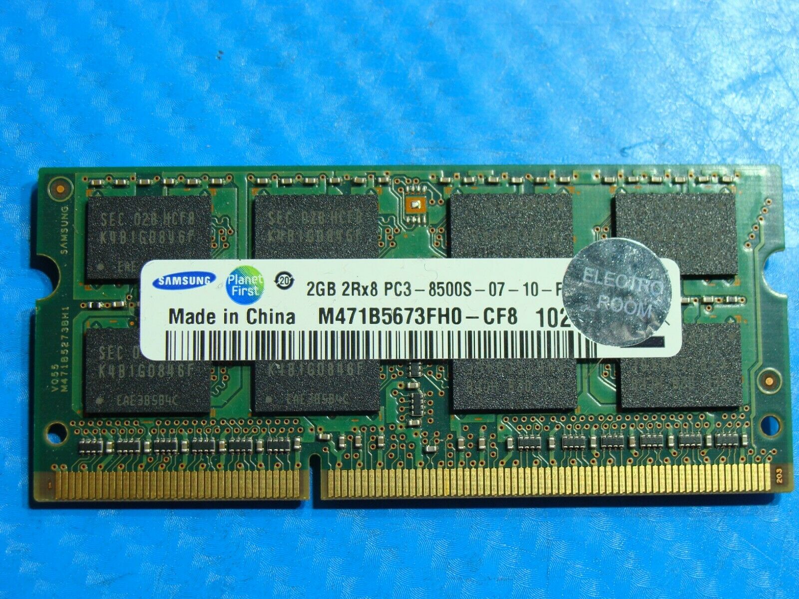 Toshiba X505 Samsung 2GB 2Rx8 PC3-8500S SO-DIMM Memory RAM M471B5673FH0-CF8 - Laptop Parts - Buy Authentic Computer Parts - Top Seller Ebay