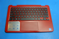 Dell Inspiron 11.6" 11-3168 Palmrest w/Touchpad Keyboard Red c7c8p 