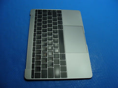 MacBook A1534 Early 2015 MJY32LL Palmrest Top Case w/BL Keyboard Gray 661-02243