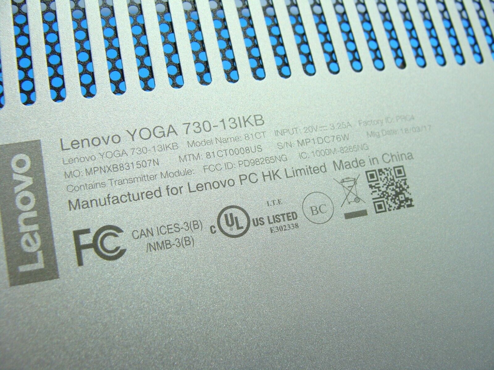 Lenovo Yoga 730-13IKB 13.3