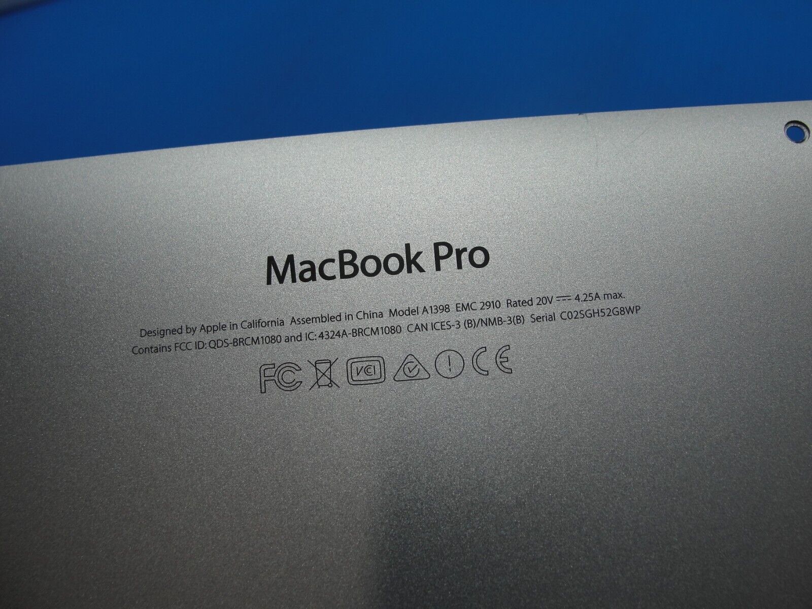 MacBook Pro A1398 15